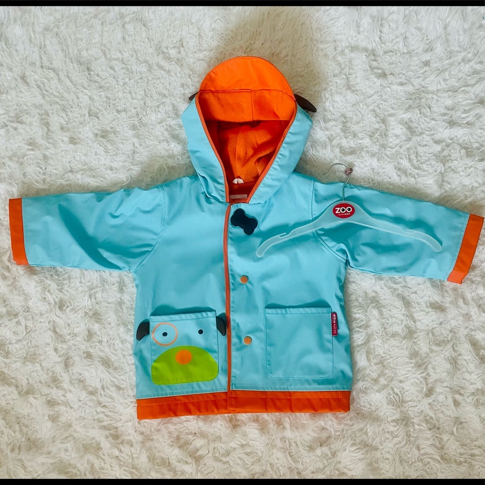 Zoo Skip Hop Boy /Girl toddler raincoat Puppy theme 2t